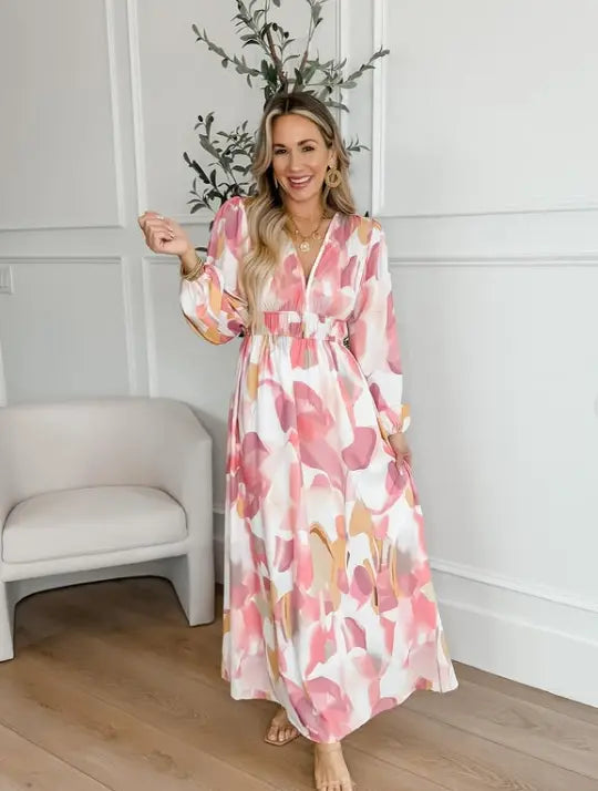 Elise - Floral Charm Maxi Dress - TARHUS