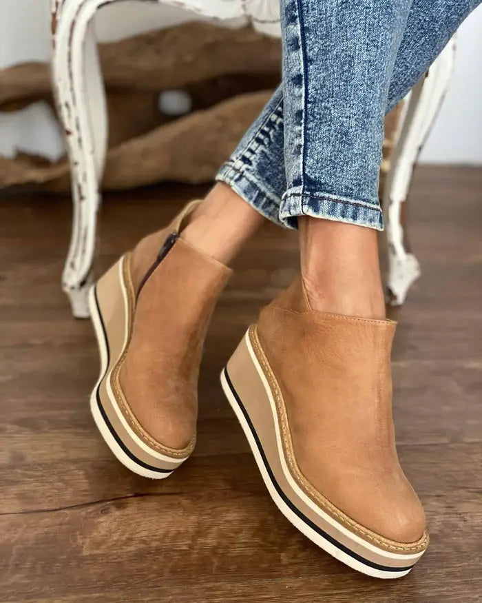 ANN | Stylish Wedge Boots for Your Style - TARHUS