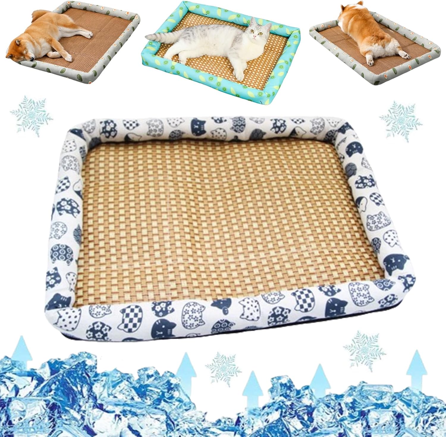Breathable Rattan Cooling Pet Bed - TARHUS