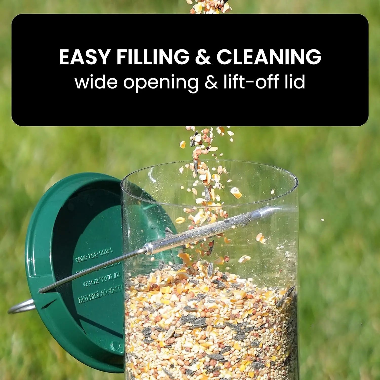 Squirrel-Proof Bird Feeder – Weather-Resistant Hanging Feeder for Wild Birds - TARHUS