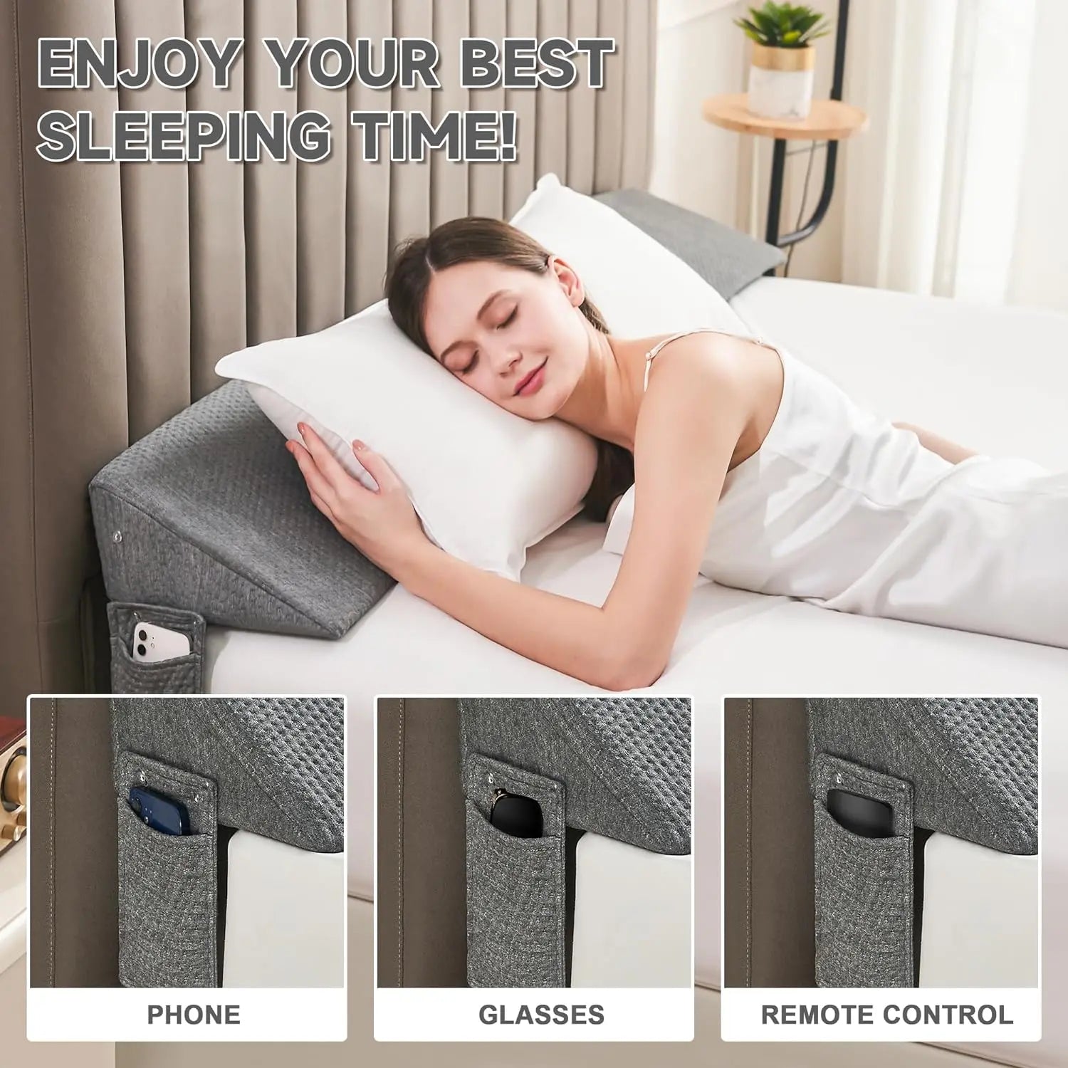 Bed Gap Filler Wedge | Support Pillow – Sleep & Storage Comfort TARHUS Support Pillow