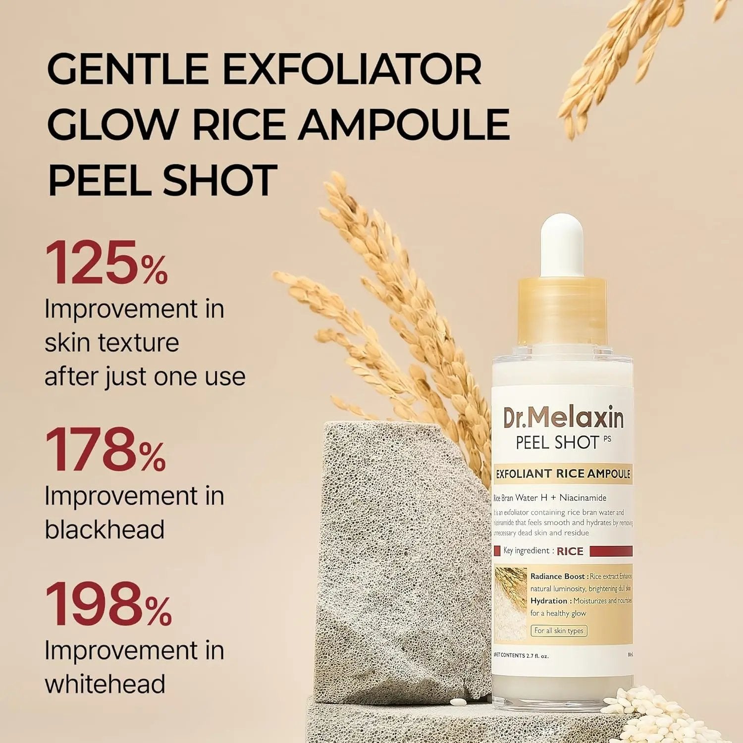 Radiant Glow | Rice Peeling Ampoule – Brightening Exfoliation & Hydration TARHUS