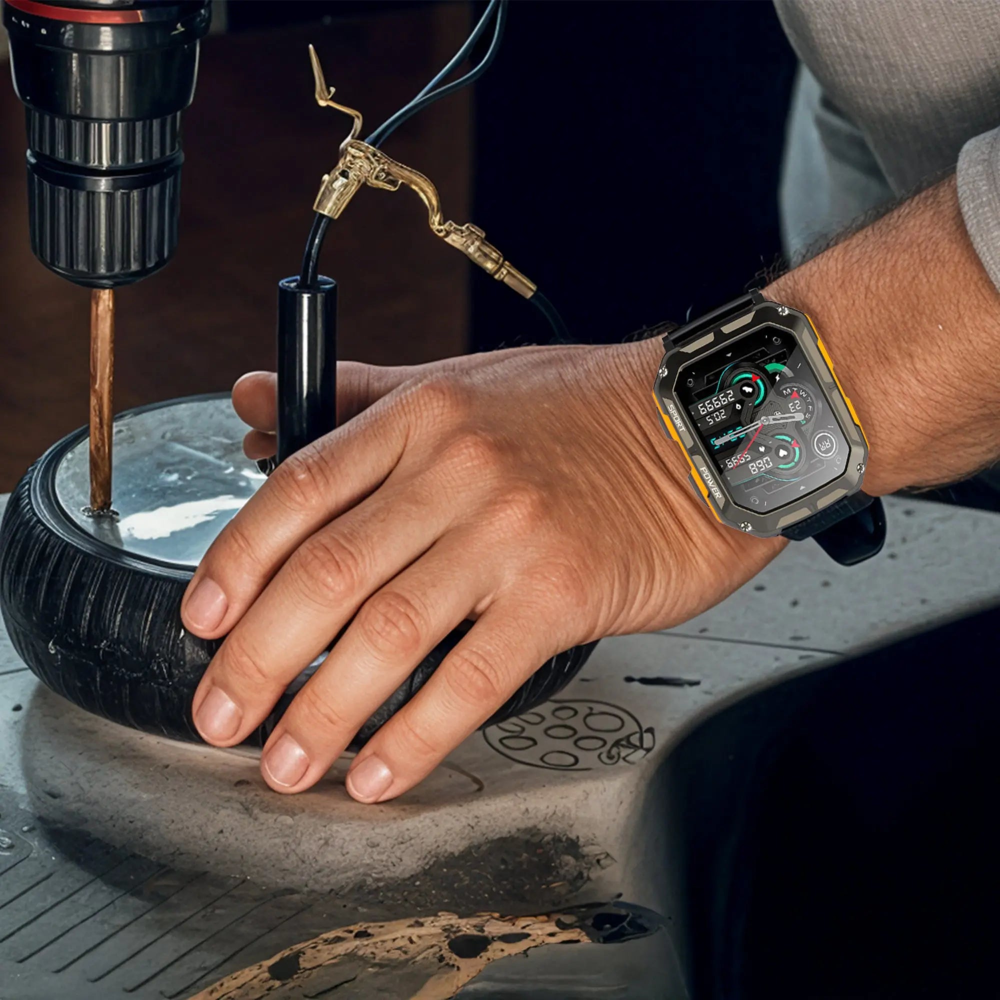 Indestructible Smartwatch – Waterproof Fitness Watch with All-Terrain Durability | Outdoor & Sports Ready - TARHUS