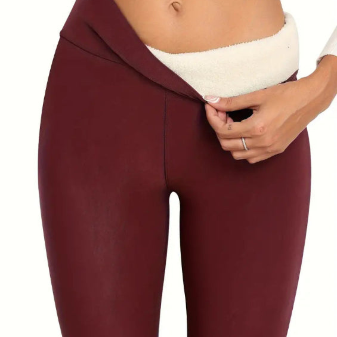 Premium Fleece Lined Leggings – High-Waisted Thermal Winter Leggings for Women | Warm, Soft & Stretchy - TARHUS