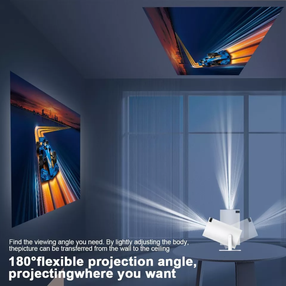 VistaCube Wireless Movie Projector - Portable Home Cinema - TARHUS