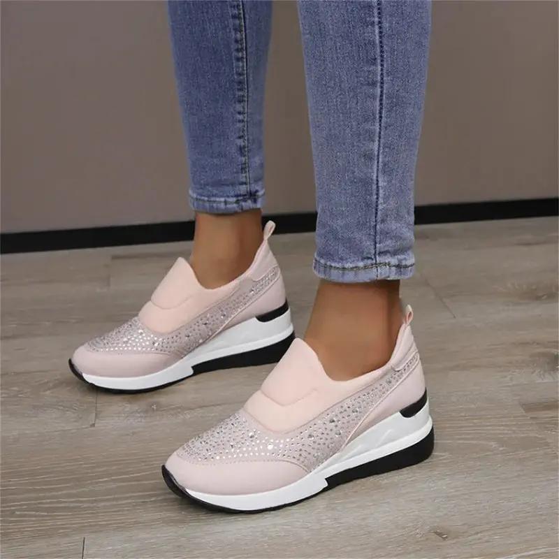 Rhinestone Orthopedic Sneakers for Women - TARHUS