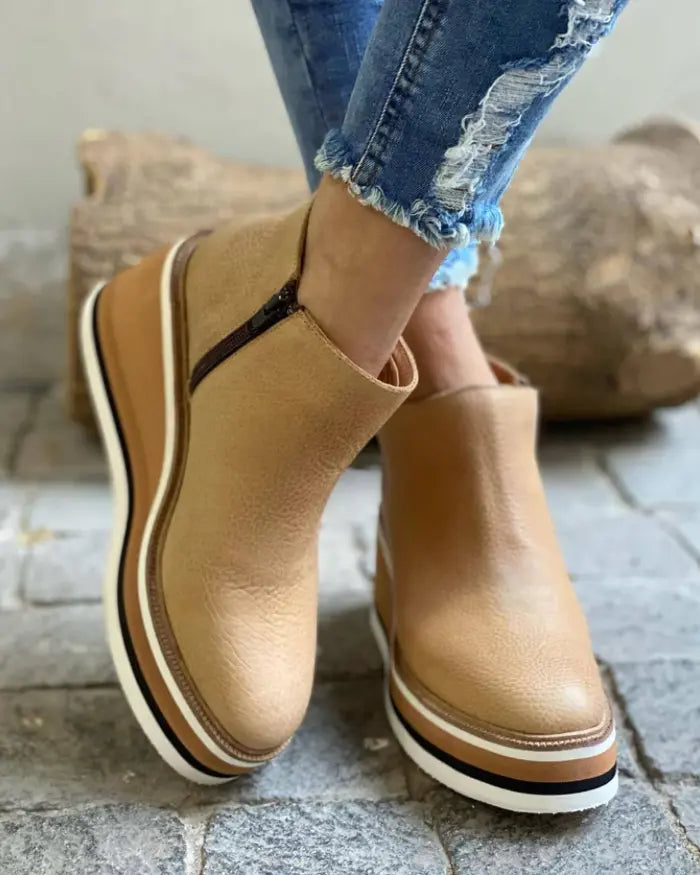 ANN | Stylish Wedge Boots for Your Style - TARHUS