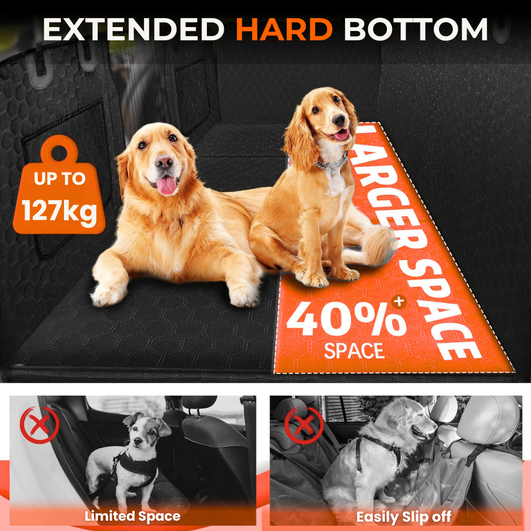 PupMat | Dog Car Seat Cover – Waterproof Pet Hammock for Back Seat TARHUS