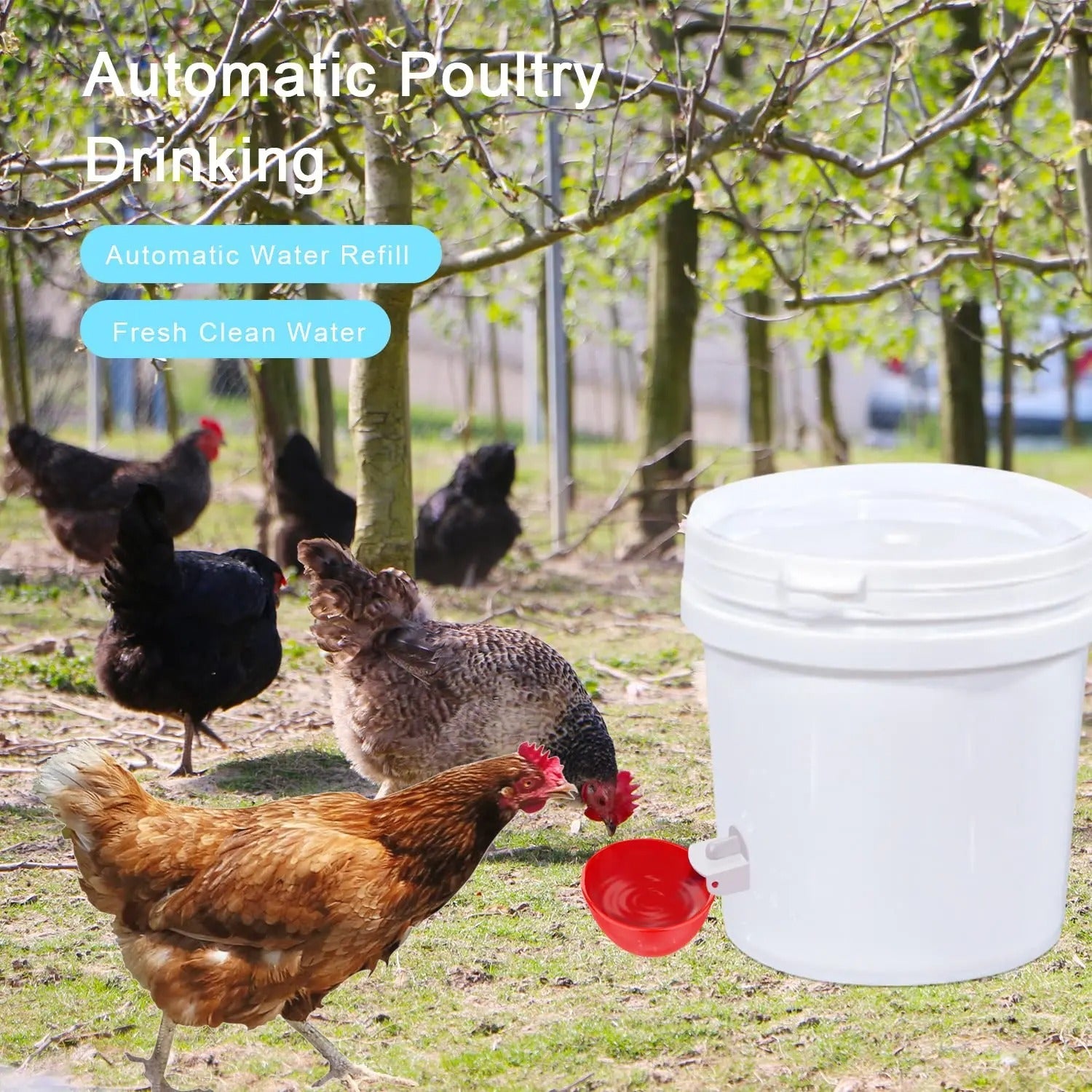 10 Pcs Chicken Waterer Nipples – Automatic Poultry Drinker Nozzles for Hens, Ducks & Quail, Leak-Proof Design - TARHUS