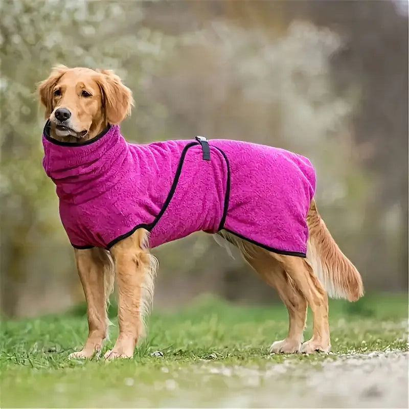 Fleece-Lined Dog Jacket Hoodie – Warm Winter Pet Jumper - TARHUS