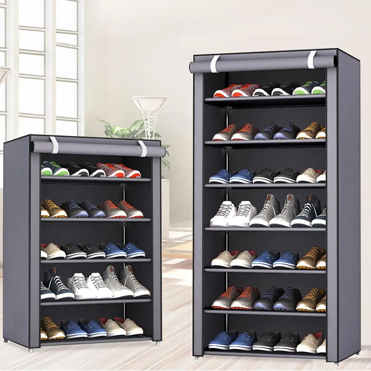 Portable Multi-Layer Shoe Organizer Rack – 6/8/10 Tier Storage - TARHUS