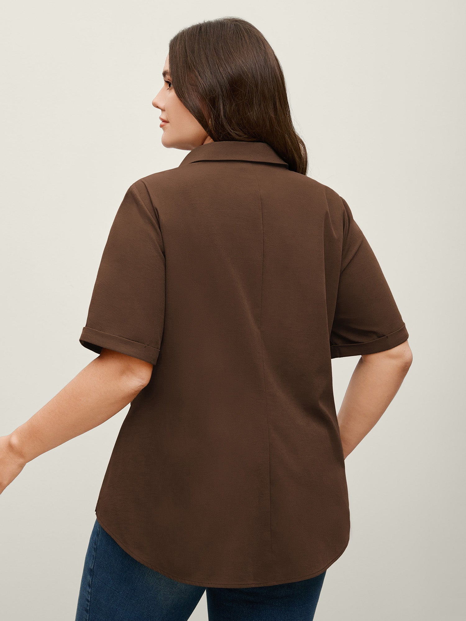 Knotted Front Asymmetrical Blouse – Elegant Women’s Top for Casual & Office Wear TARHUS Blouses