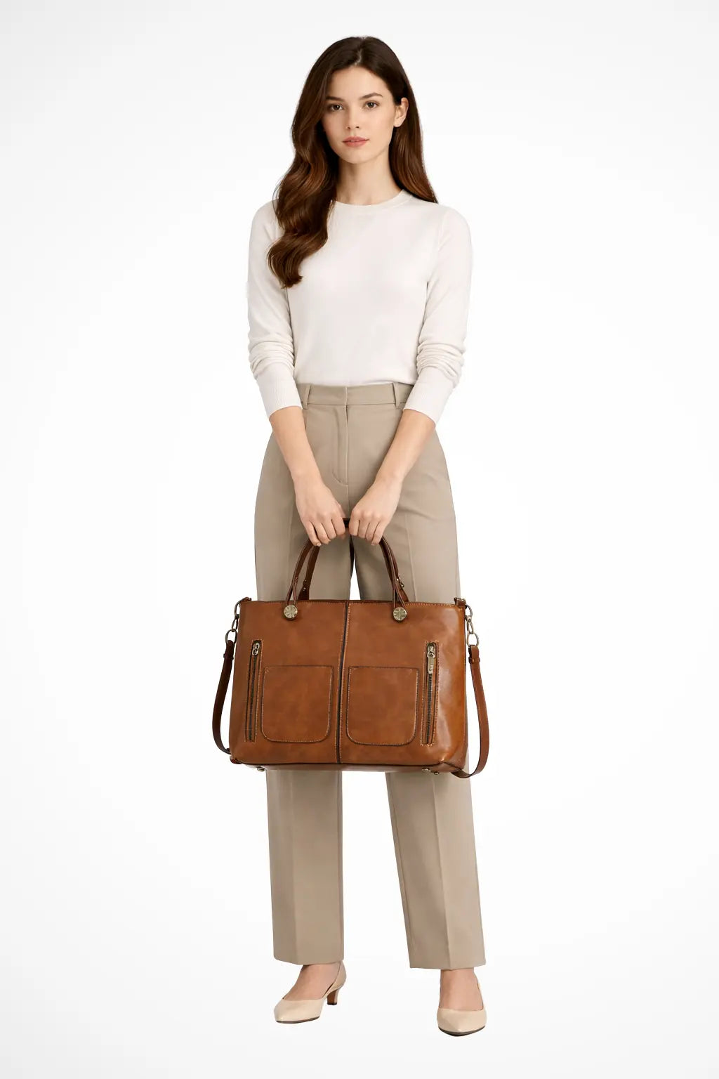 Seraphina | Women Multi Pocket Structured Tote Bag TARHUS