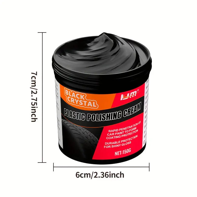 150g Plastic & Rubber Repair Paste – Interior Trim Restorer & Tire Shine Wax for Cars | Scratch Repair - TARHUS