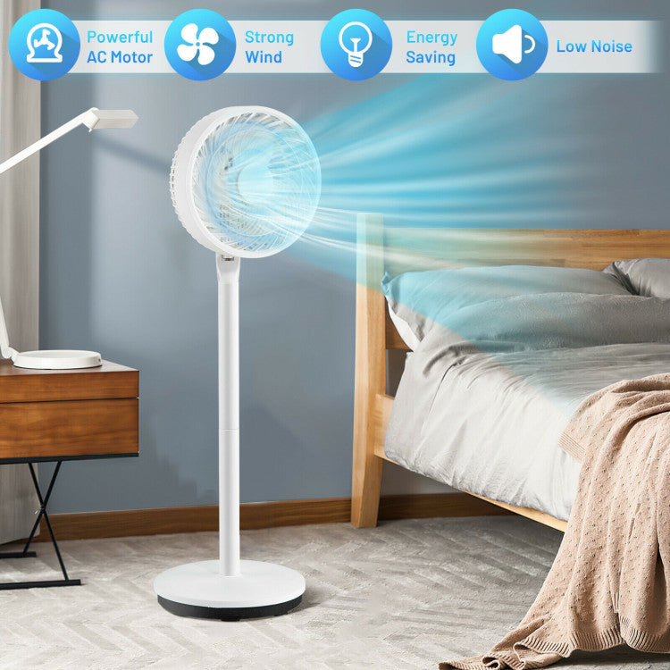 AeroFan | Small Standing Fan – Adjustable Height Pedestal with Quiet Oscillation
