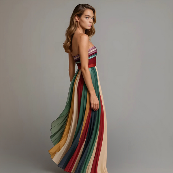 Fiorella™ | Colorful Sleeveless Dress TARHUS Dresses