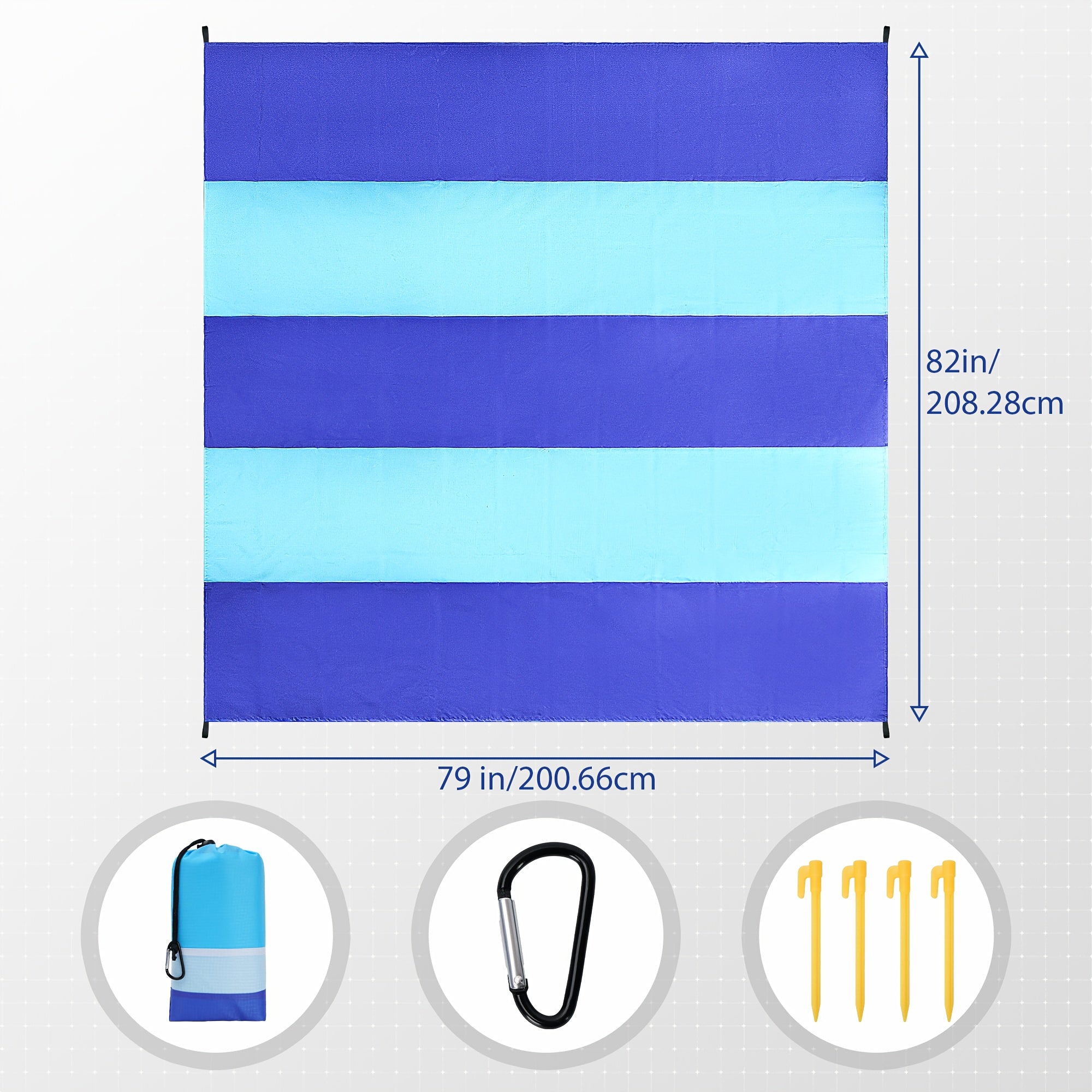 Solara | Oversized Picnic Beach Blanket – Lightweight Sandproof Mat for Travel & Camping TARHUS