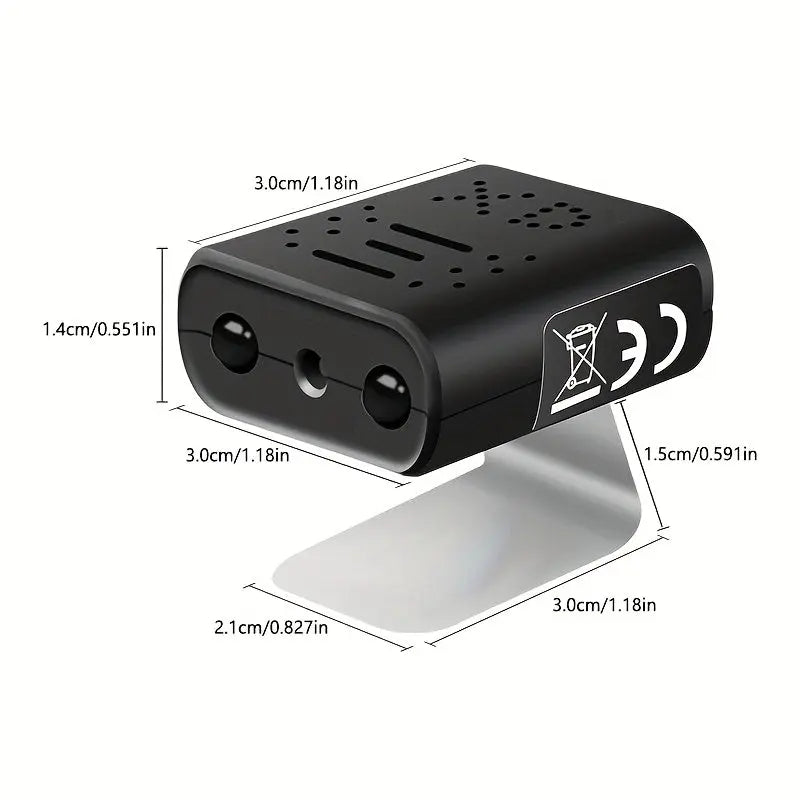 Mini HD Magnetic Security Camera with Night Vision & AI Motion Detection - TARHUS