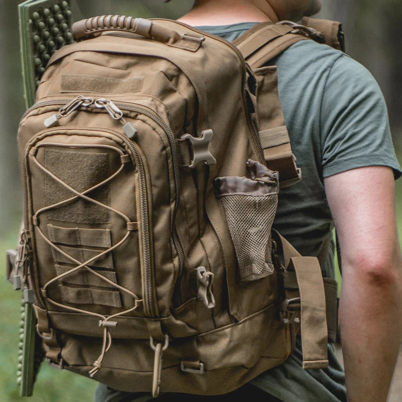 55L Military Tactical Backpack – Water-Resistant for Hiking & Camping TARHUS Sports & Entertainment