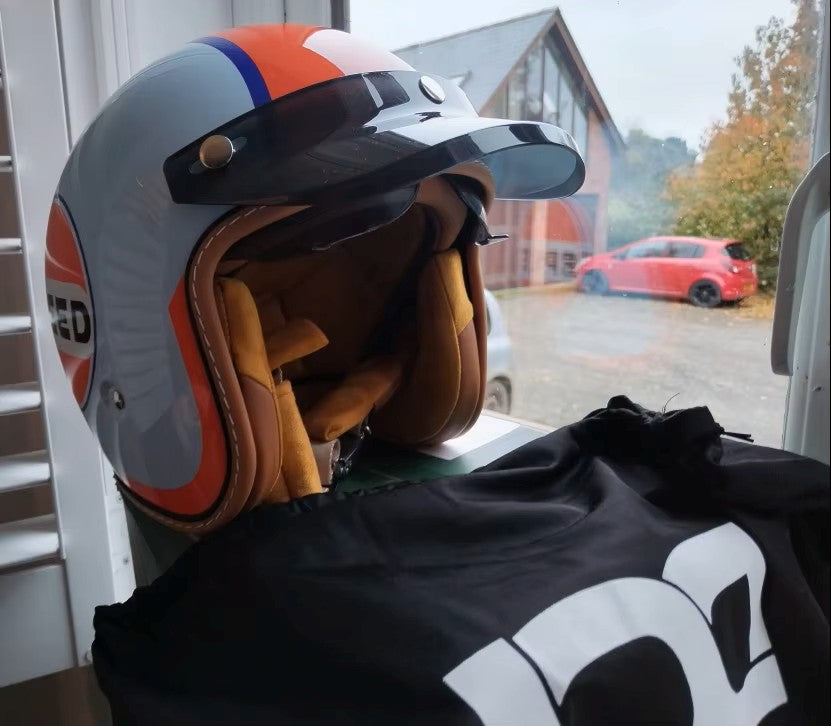 The Street King | Vintage Open Face Helmet – DOT & ECE Approved TARHUS