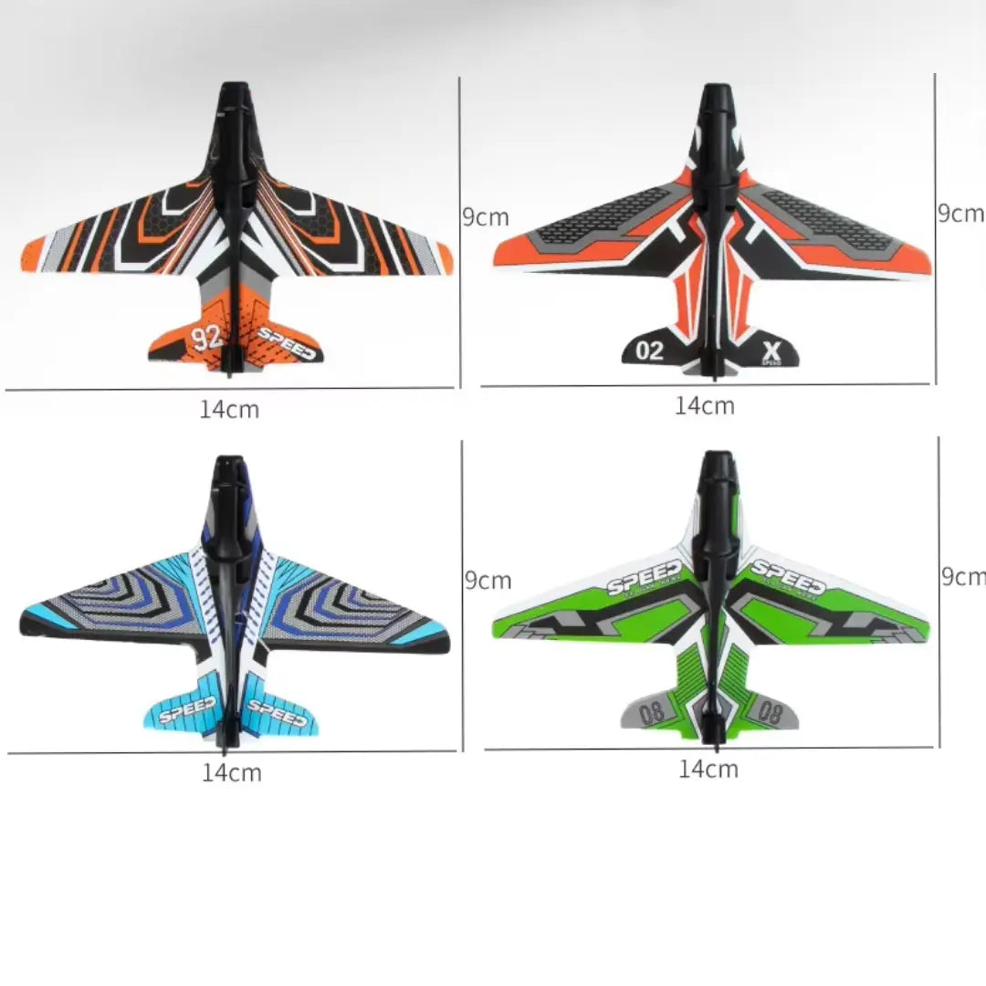 AeroLauncher™ Airplane Launcher Toy – Soft Foam Glider with LED Lights | Fun Desktop Stress Reliever for Kids & Adults - TARHUS