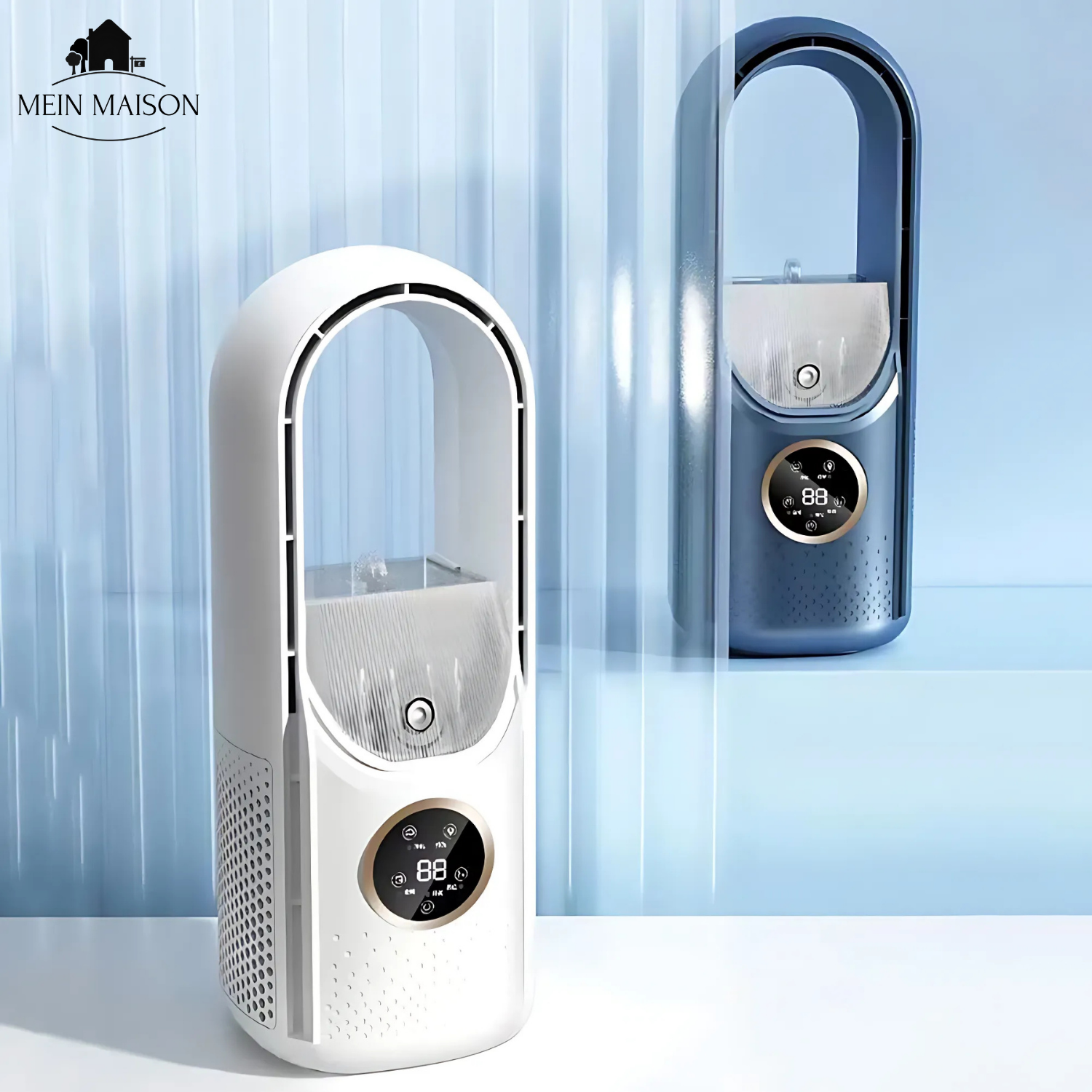 Airevo | Bladeless 3-in-1 Air Cooler & Humidifier – USB Rechargeable Fan TARHUS Air cooler