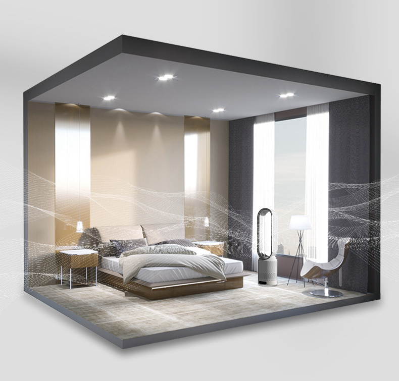 Airpure | 3-in-1 Air Cooler & Purifier – Bladeless Quiet Design with LED Touch TARHUS