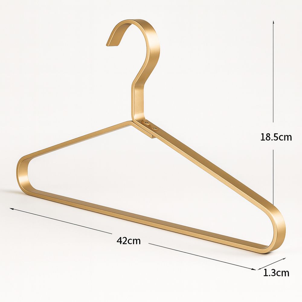 Alloy Slimline Non-Slip Clothes Hangers for Wardrobe Organisation