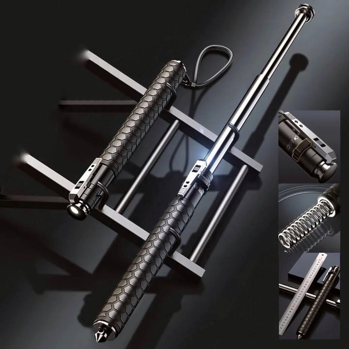 TrailGuard | Self-Defense Trekking Pole – Automatic Hiking Stick with Grip