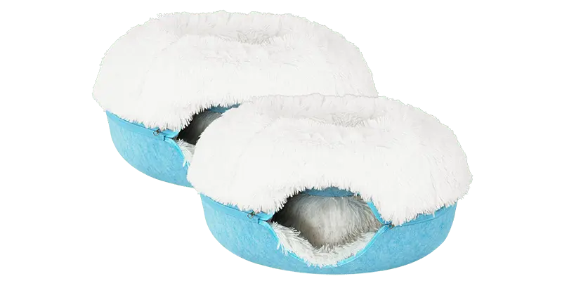 Cat Cave Calming Donut Bed for Anxiety Relief & Cozy Sleeping TARHUS Animals & Pet Supplies