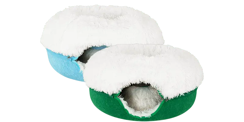 Cat Cave Calming Donut Bed for Anxiety Relief & Cozy Sleeping TARHUS Animals & Pet Supplies