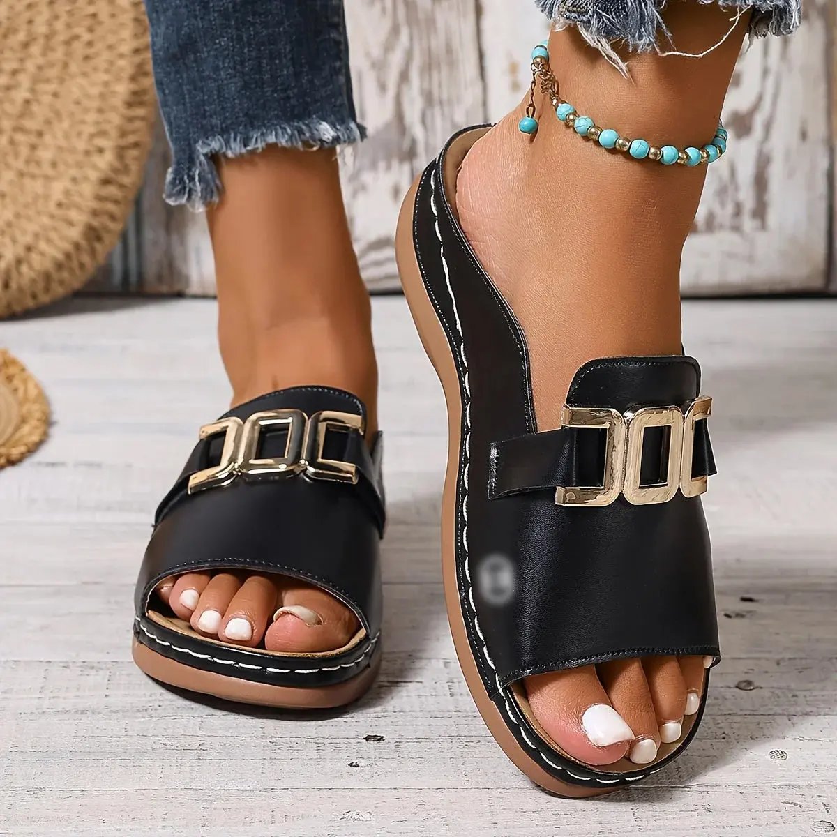Elegant Slide Sandals - TARHUS