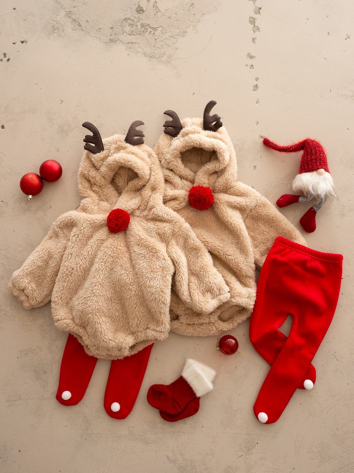 Baby Rudolph | Plush Christmas Romper – Cozy, Adorable & Festive TARHUS
