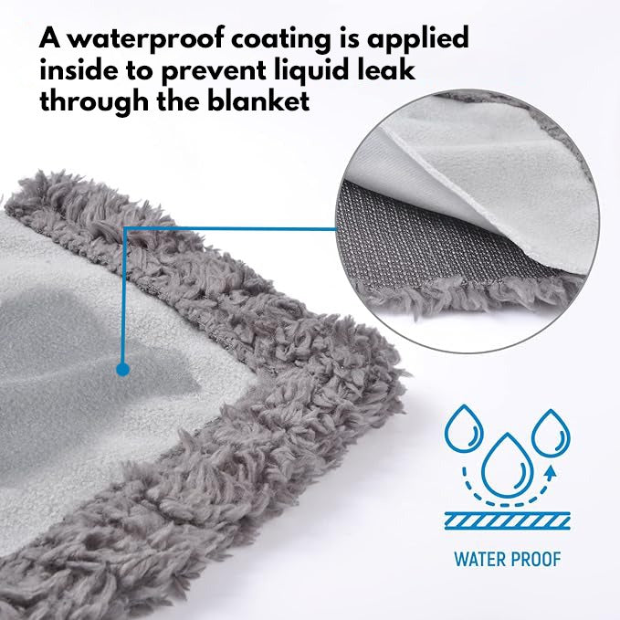 Waterproof Lovers Blanket – Soft, Washable Fleece Blanket for Couples, Travel, Sofa or Bed Protection - TARHUS