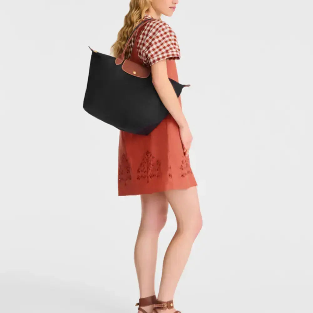 Longchamp | Le Pliage Tote Bag – Lightweight Nylon & Leather Everyday Handbag TARHUS Handbags