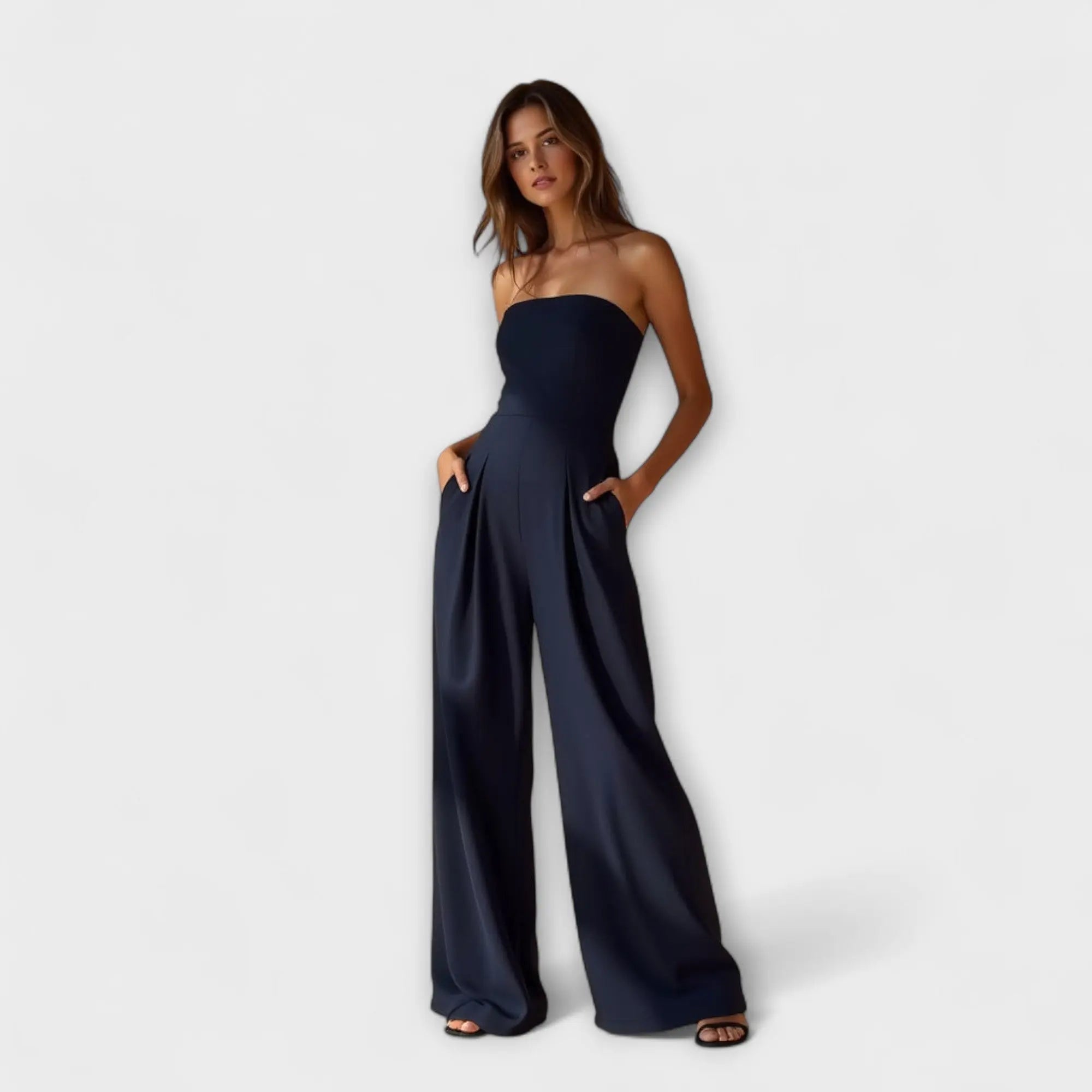 Amélie - Elegant Strapless Jumpsuit - TARHUS