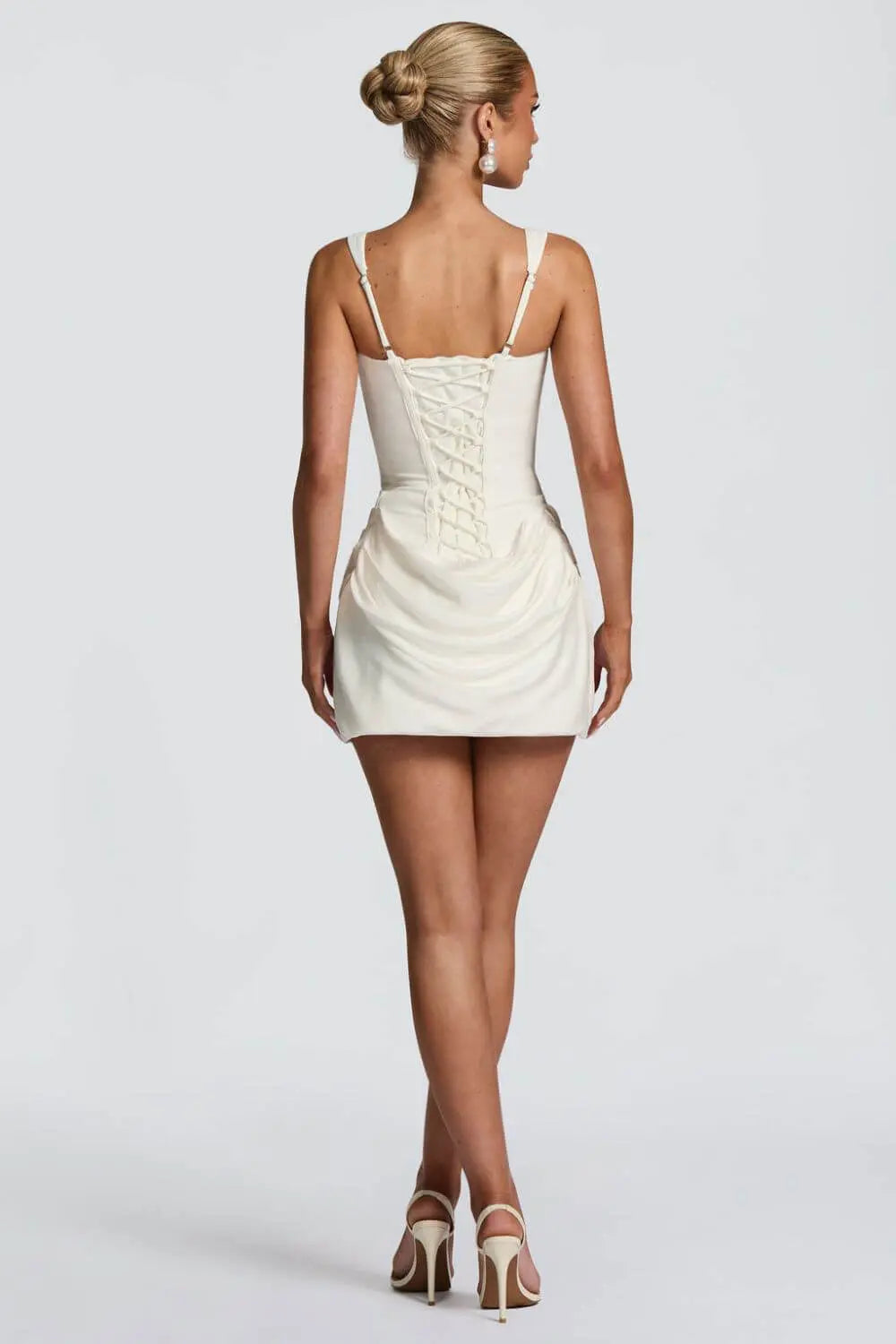 Bodycon Mini Dress – Corset Bodice, Ruched Hem for Women TARHUS SS - Womens - Mini Dress