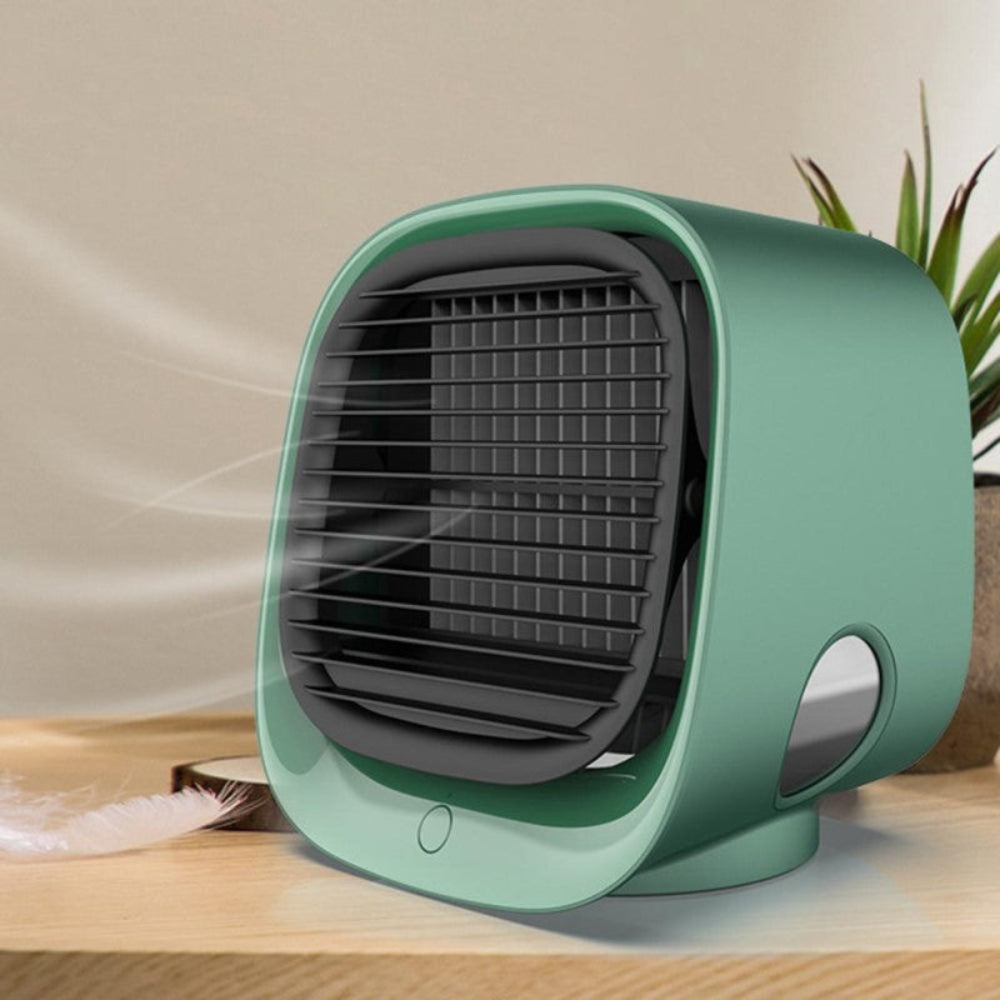 Breezilo | 2-in-1 Air Cooler & Humidifier β Compact USB Cooling with LED Light TARHUS Air cooler