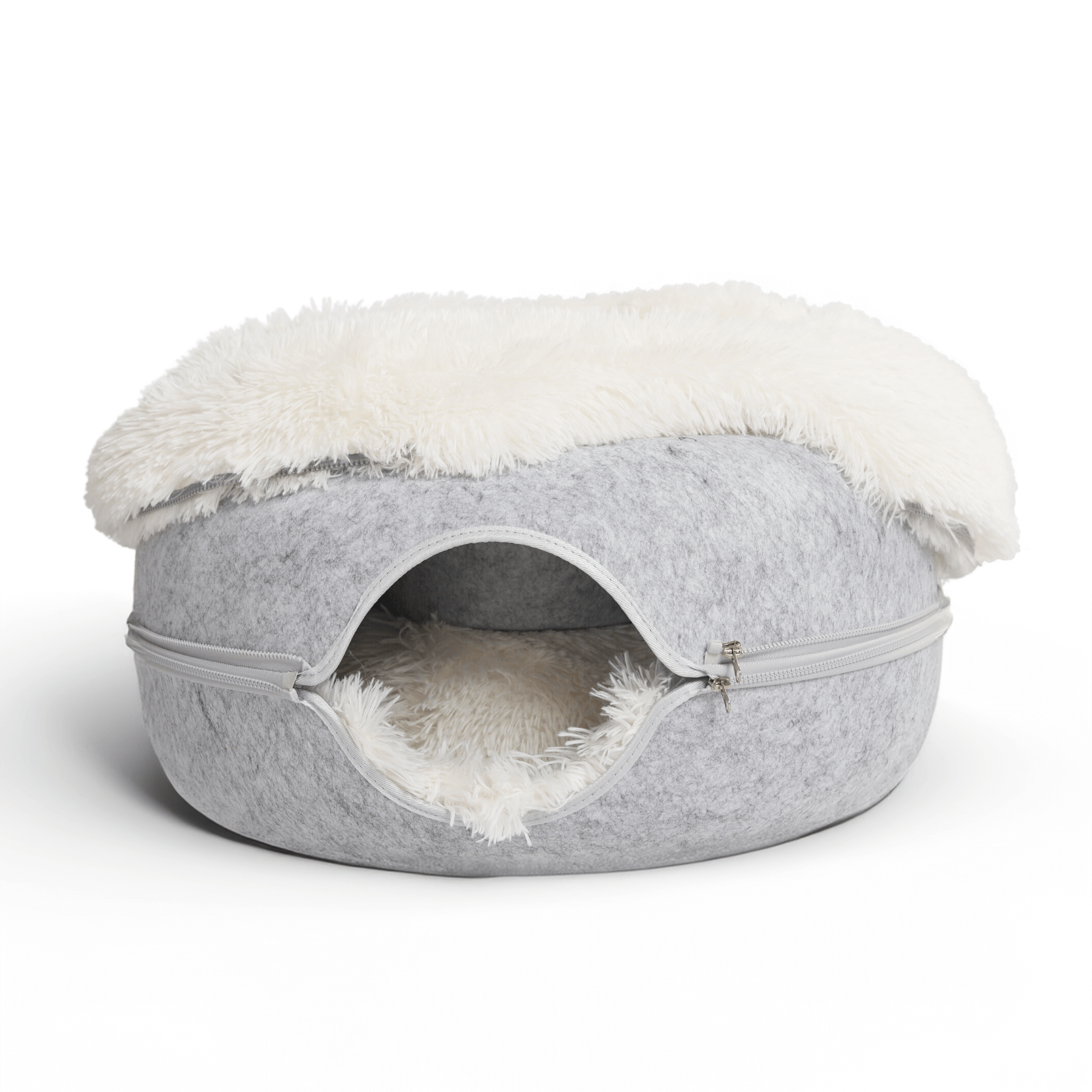 Cat Cave Calming Donut Bed for Anxiety Relief & Cozy Sleeping TARHUS Animals & Pet Supplies