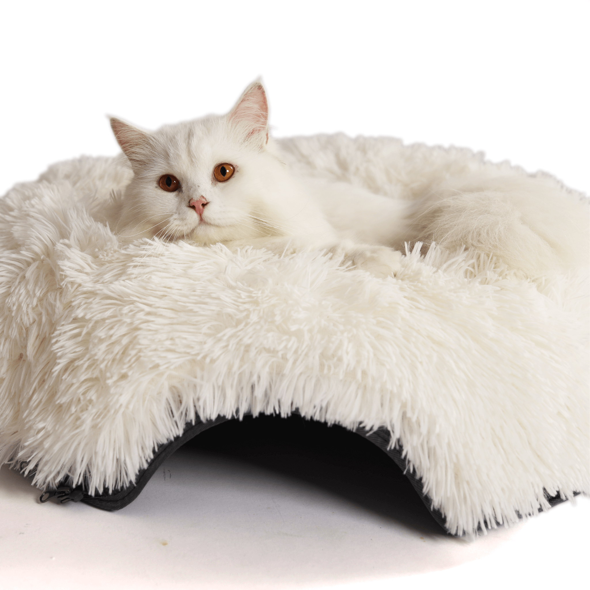 Cat Cave Calming Donut Bed for Anxiety Relief & Cozy Sleeping TARHUS Animals & Pet Supplies
