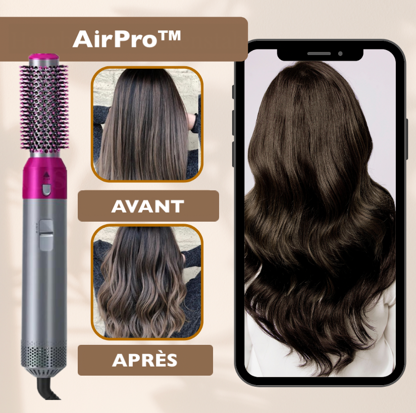 AirPro - 5 in 1 Hair Dryer Brush