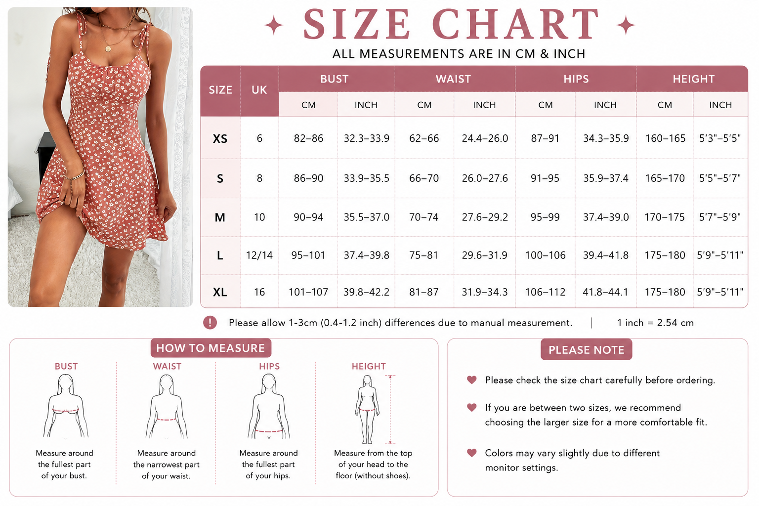 Women’s Daisy Print Mini Dress – Tie Shoulder Summer Dress TARHUS SS - Womens - Mini Dress