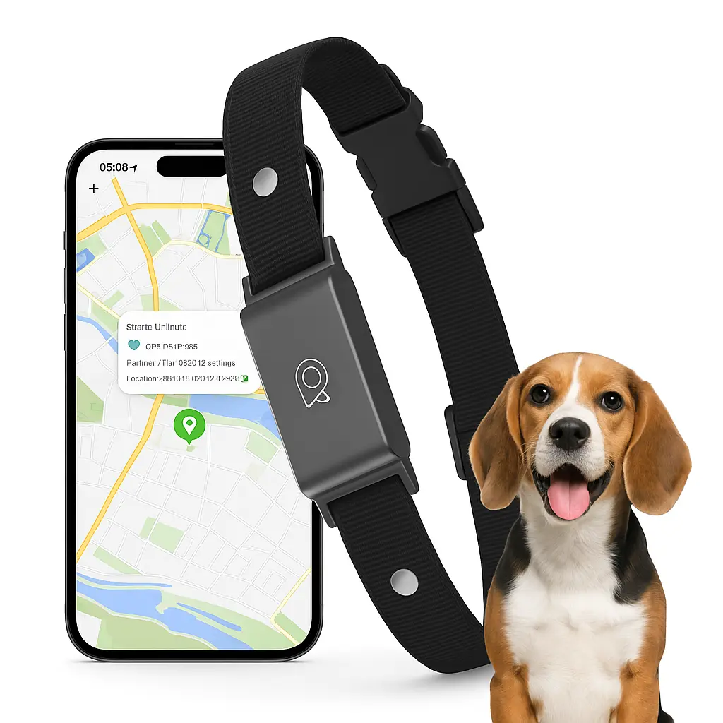 4G GPS Pet Tracker Collar – Waterproof Smart Locator for Cats & Dogs | Realtime Tracking with Free App (iOS & Android) - TARHUS