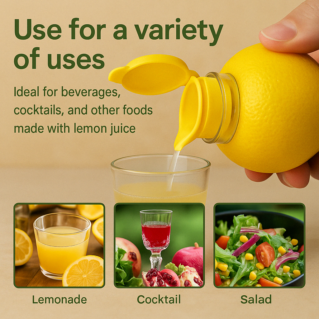 2x Multi-Purpose Screw Top Lemon Squeezer - TARHUS