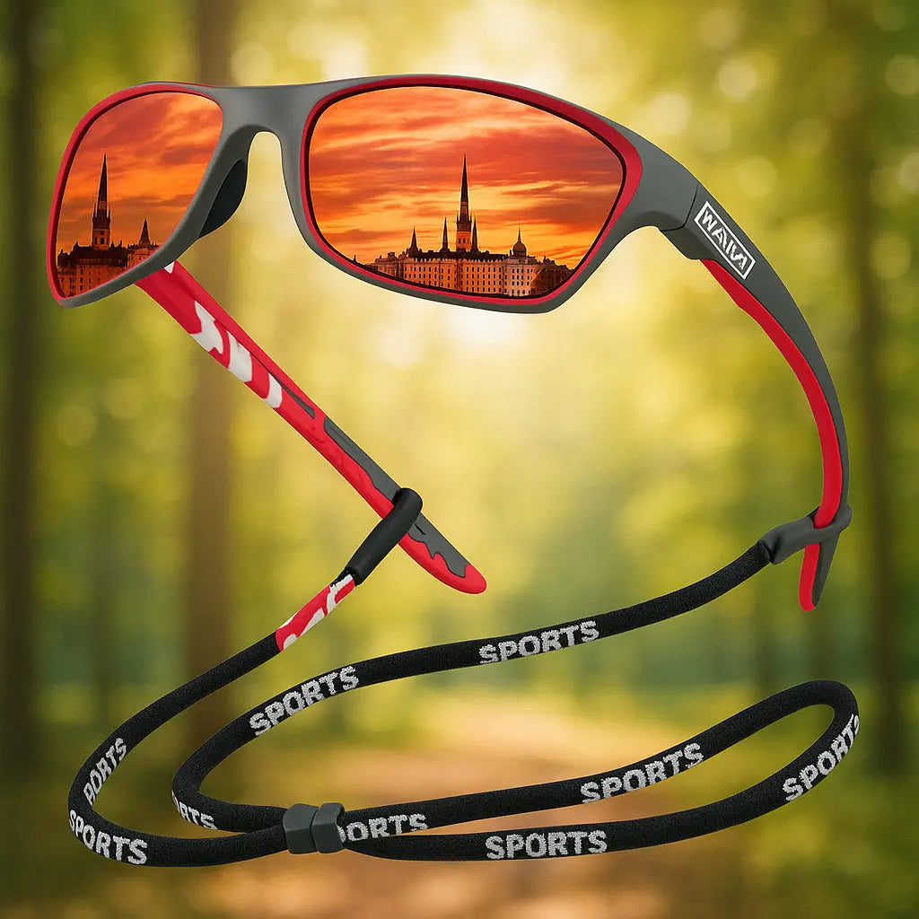 Polarizing Outdoor Sports Sunglasses with UV400 Protection – Lightweight and Stylish Design for Ultimate Eye Comfort - TARHUS