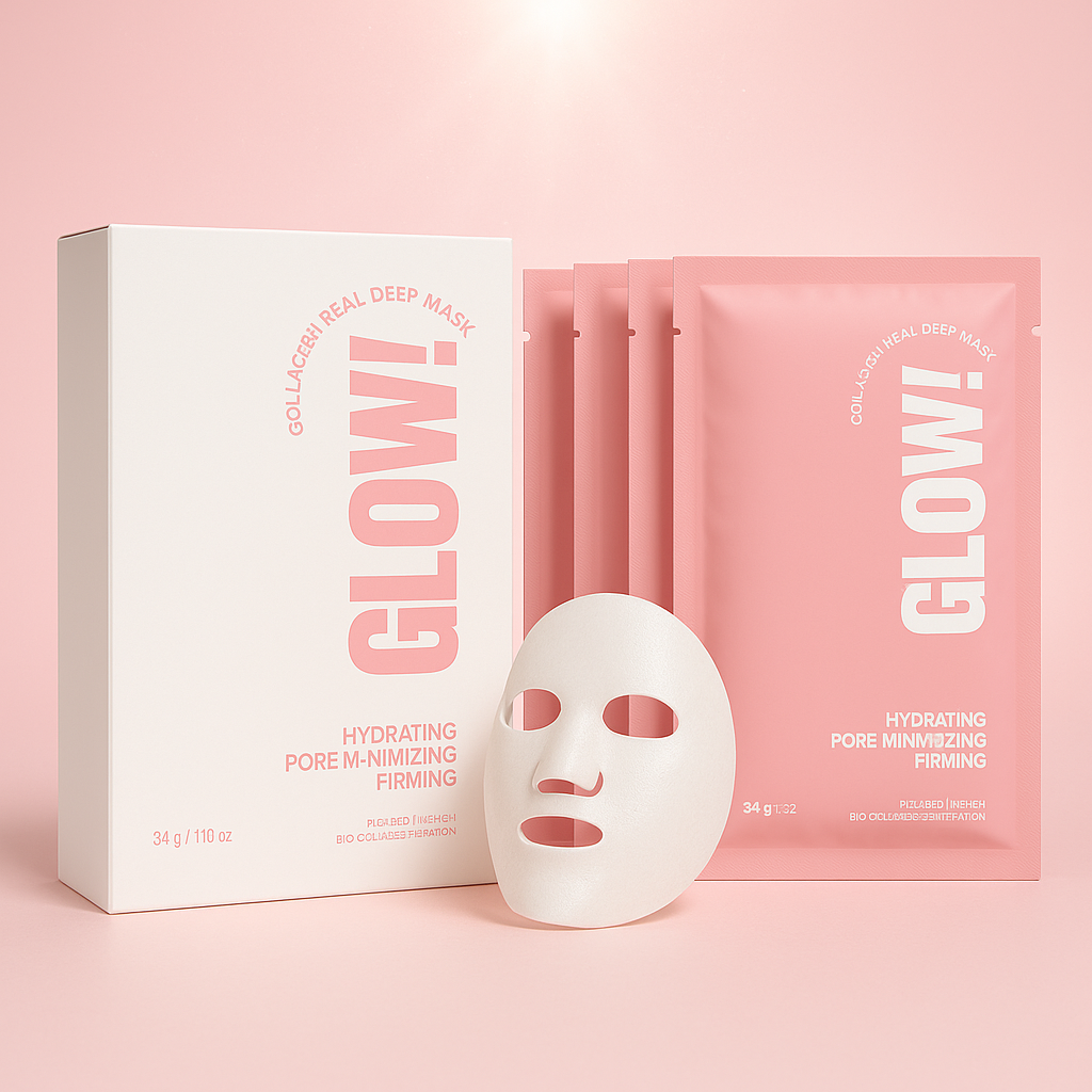 Glow Bio-Collagen Face Mask – Hydrating Sheet Mask TARHUS