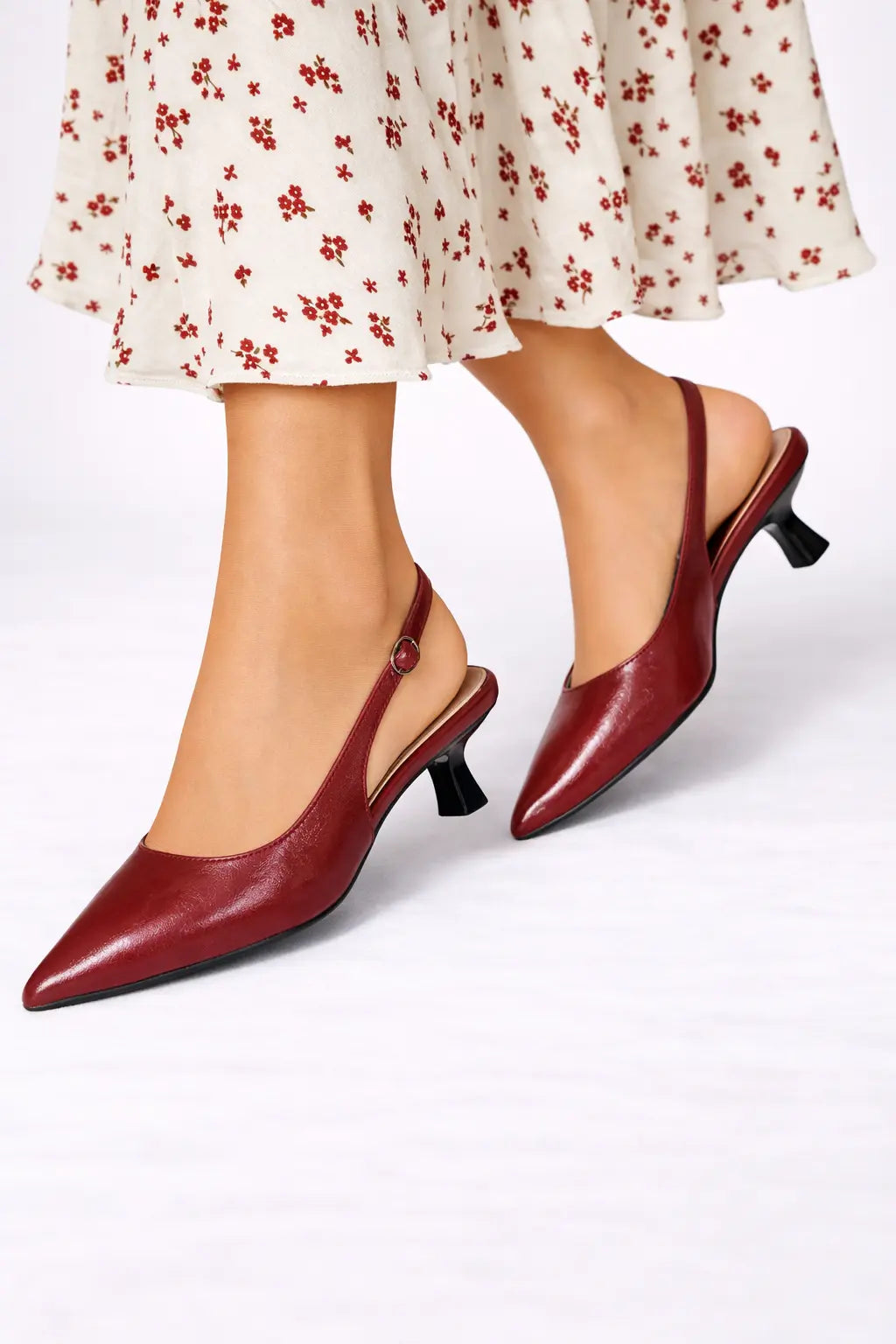Lucinda | Women Pointed Toe Slingback Kitten Heels TARHUS women shoes