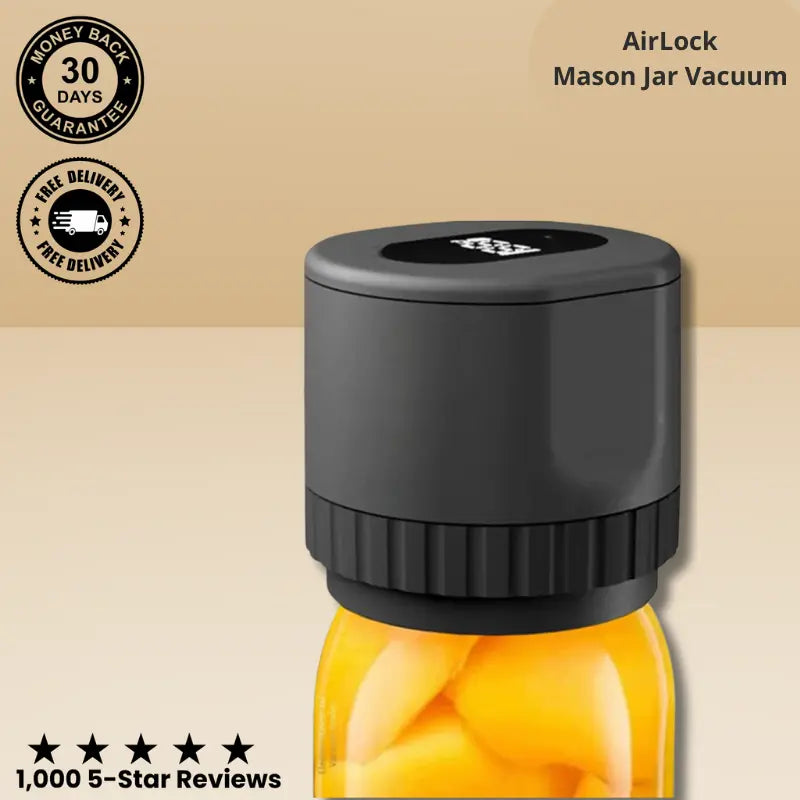 AirLock: Mason Jar Vacuum Sealer Kit - TARHUS