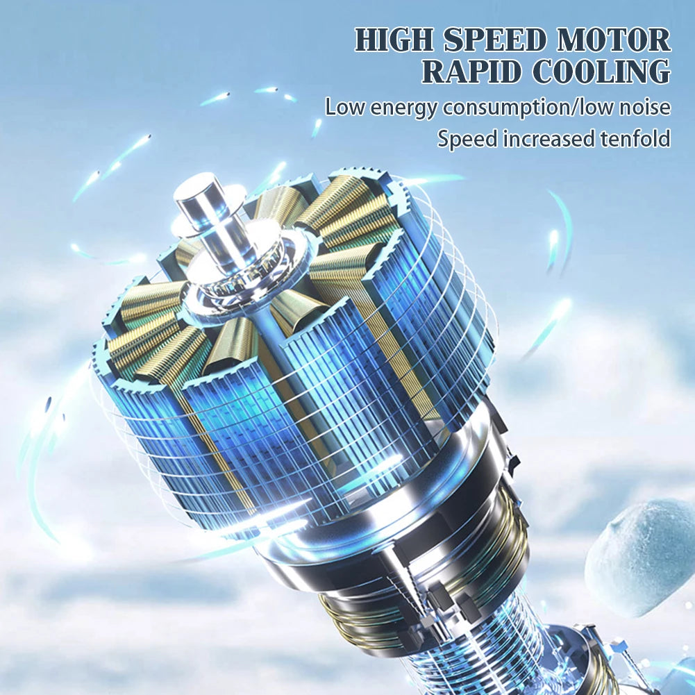 Cooliox | Mini Hand Fan – Foldable USB Design with 100 Speeds & Display TARHUS Air cooler