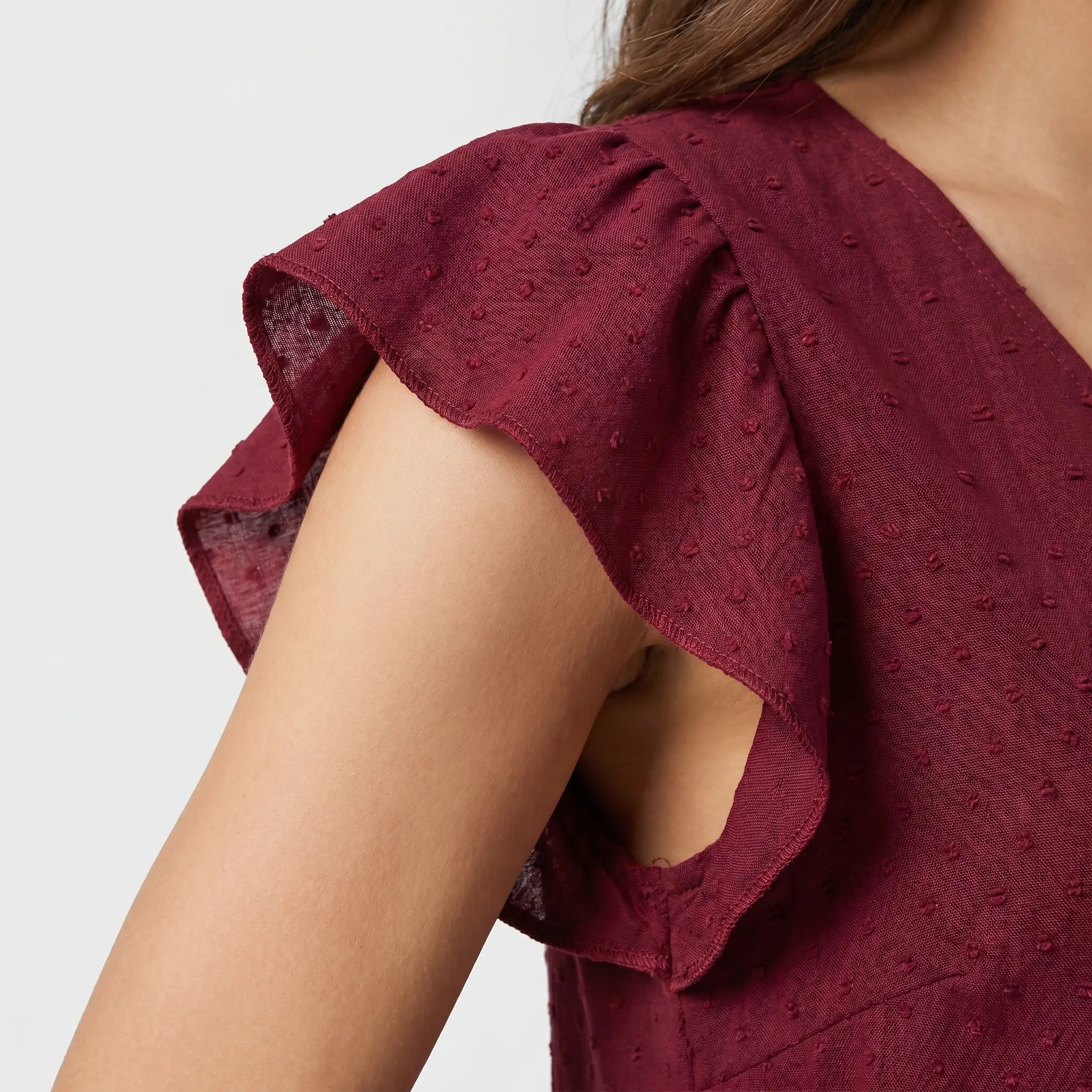 Cotton Eyelet Mini Dress with Scalloped Hem for Women TARHUS SS - Womens - Mini Dress